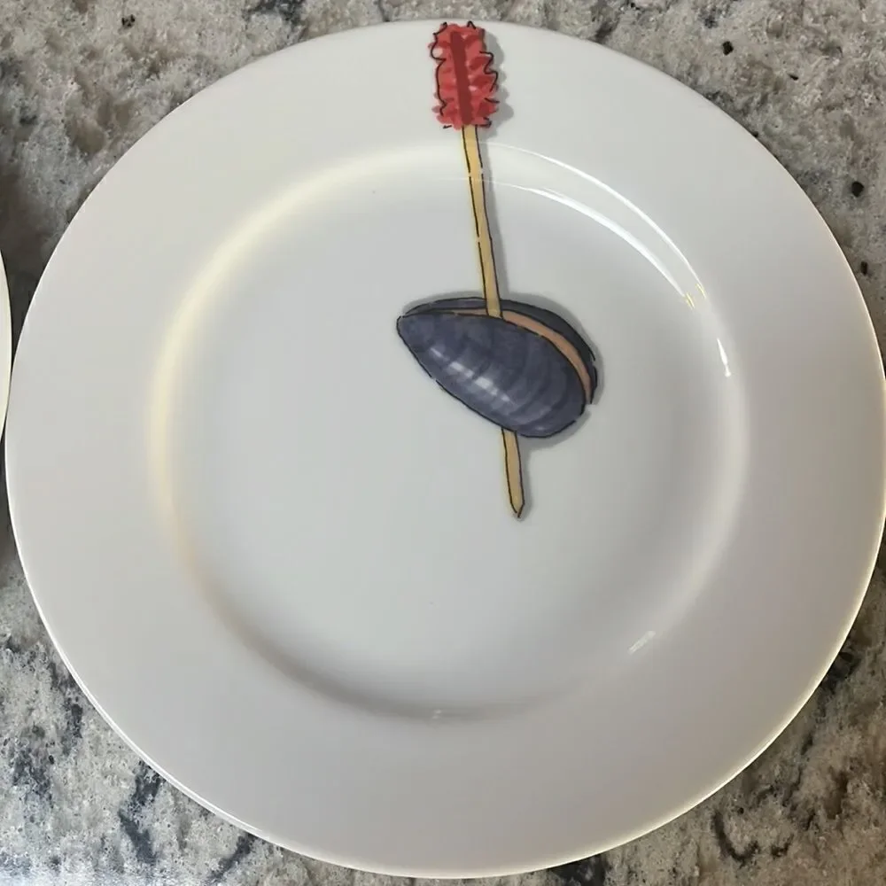 Nancy Green for Crate & Barrel Tidbits Appetizer Plates set of 2